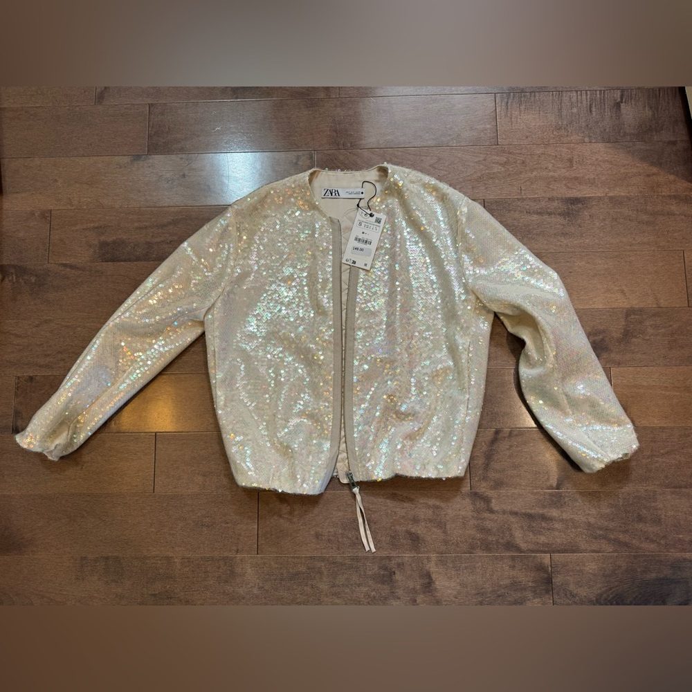 Zara sequin blazer